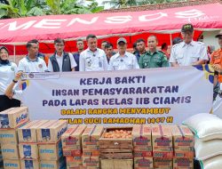 Aksi Nyata Lapas Kelas IIB Ciamis: Warga Binaan Turun Tangan Bantu Korban Tanggul Jebol di Pamarican