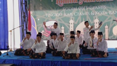 Marawis Bergema di Kodim 0613/Ciamis, Puluhan Grup Bersaing Tampilkan Terbaik