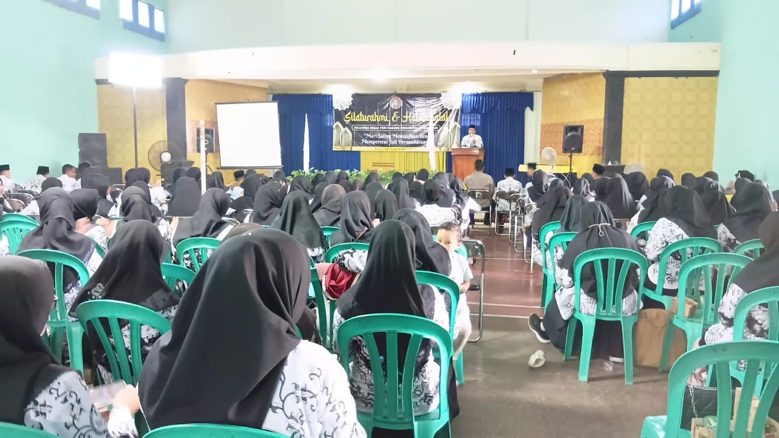 Halal Bihalal PGRI Purwadadi, Kabupaten Ciamis, Senin (6/4/2026).