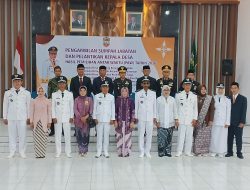 Bupati Ciamis Kukuhkan 6 Kades Baru, Ingatkan Jangan Asal Ganti Perangkat Desa