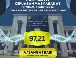 Kepuasan Masyarakat Terus Meningkat, Dispusip Ciamis Raih Nilai IKM Hampir Sempurna